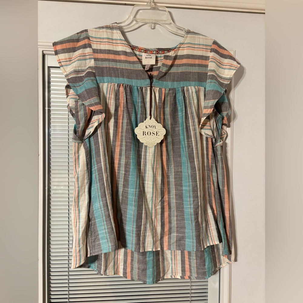 Knox Rose Multicolor Striped Blouse